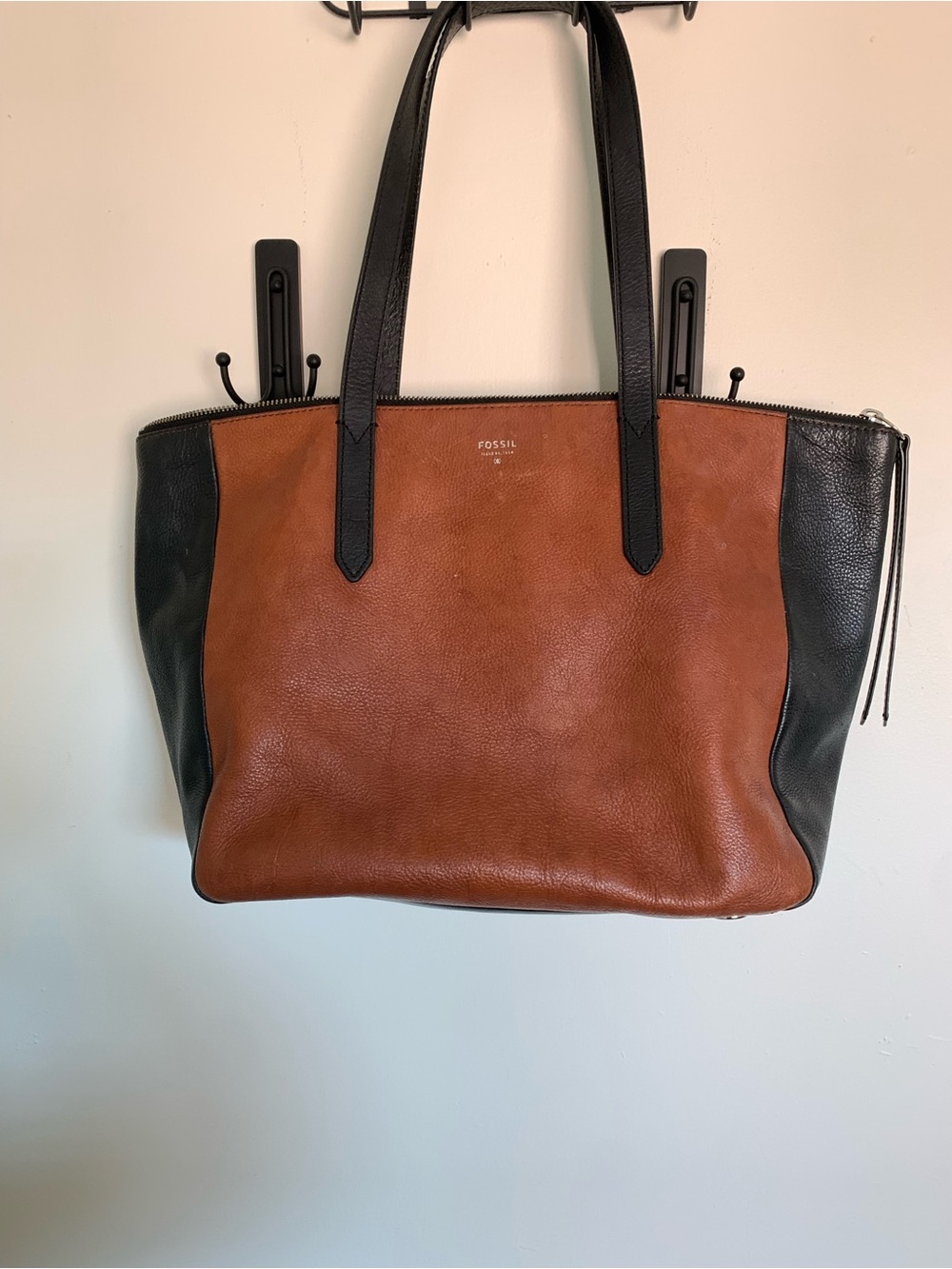 Fossil Sydney Tote Brown/Black